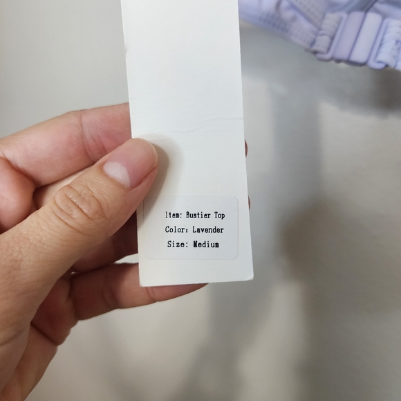 New boutine L.A bustier Lavender bikini top size M - Picture 4 of 6